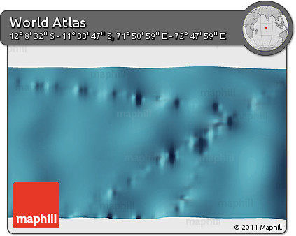Satellite 3D Map of the Area around 11° 51' 9" S, 72° 19' 29" E