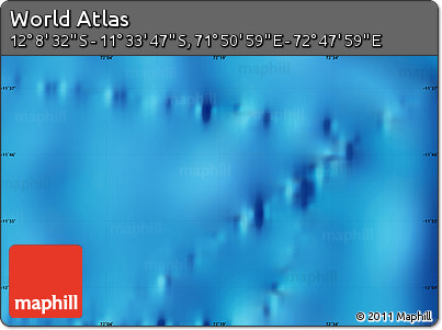 Physical Map of the Area around 11° 51' 9" S, 72° 19' 29" E