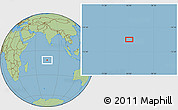 Savanna Style Location Map of the area around 11° 51' 9" S, 74° 52' 30" E