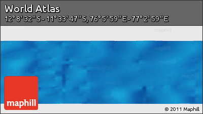 Physical Panoramic Map of the Area around 11° 51' 9" S, 76° 34' 29" E