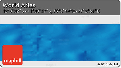 Physical Panoramic Map of the Area around 11° 51' 9" S, 76° 34' 29" E