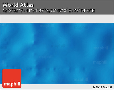 Physical 3D Map of the Area around 11° 51' 9" S, 77° 25' 30" E