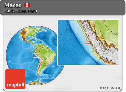 Physical Location Map of Macas