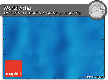 Physical Map of the Area around 11° 51' 9" S, 78° 16' 30" E