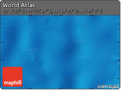 Physical Map of the Area around 11° 51' 9" S, 78° 16' 30" E