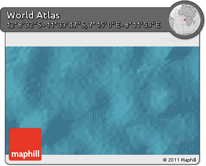 Satellite 3D Map of the Area around 11° 51' 9" S, 7° 43' 29" E
