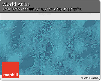 Satellite 3D Map of the Area around 11° 51' 9" S, 7° 43' 29" E