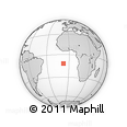 Outline Map of the Area around 11° 51' 9" S, 7° 34' 30" W, rectangular outline