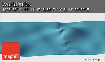 Satellite Panoramic Map of the Area around 11° 51' 9" S, 83° 22' 30" E