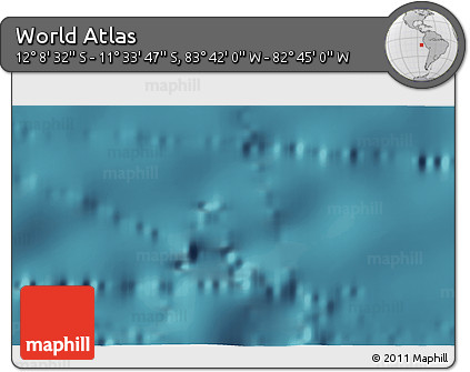 Satellite 3D Map of the Area around 11° 51' 9" S, 83° 13' 29" W