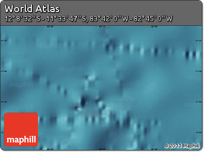 Satellite Map of the Area around 11° 51' 9" S, 83° 13' 29" W
