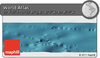Satellite Panoramic Map of the Area around 11° 51' 9" S, 83° 13' 29" W