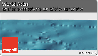 Satellite Panoramic Map of the Area around 11° 51' 9" S, 83° 13' 29" W