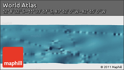 Satellite Panoramic Map of the Area around 11° 51' 9" S, 83° 13' 29" W