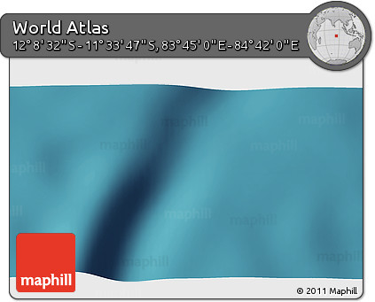 Satellite 3D Map of the Area around 11° 51' 9" S, 84° 13' 29" E