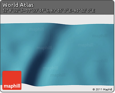 Satellite 3D Map of the Area around 11° 51' 9" S, 84° 13' 29" E
