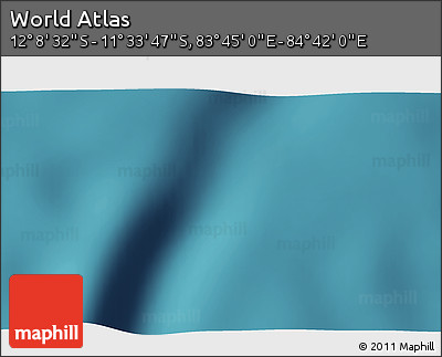 Satellite 3D Map of the Area around 11° 51' 9" S, 84° 13' 29" E