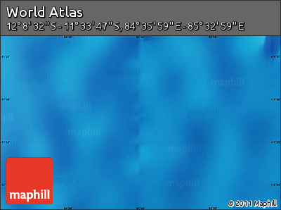 Physical Map of the Area around 11° 51' 9" S, 85° 4' 29" E