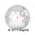 Outline Map of the Area around 11° 51' 9" S, 87° 37' 30" E, rectangular outline