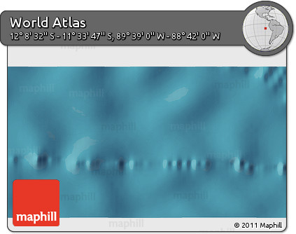 Satellite 3D Map of the Area around 11° 51' 9" S, 89° 10' 30" W
