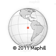 Outline Map of the Area around 11° 51' 9" S, 89° 10' 30" W, rectangular outline