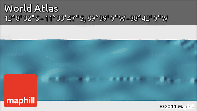 Satellite Panoramic Map of the Area around 11° 51' 9" S, 89° 10' 30" W