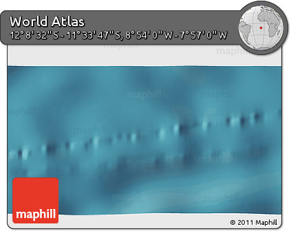 Satellite 3D Map of the Area around 11° 51' 9" S, 8° 25' 30" W