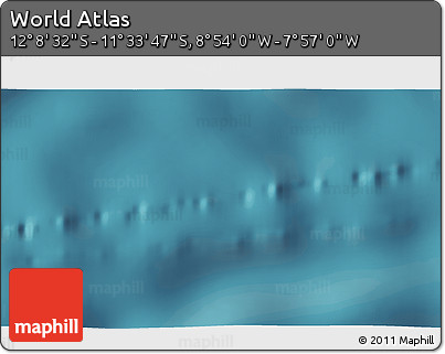 Satellite 3D Map of the Area around 11° 51' 9" S, 8° 25' 30" W