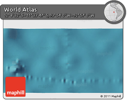 Satellite 3D Map of the Area around 11° 51' 9" S, 93° 25' 30" W