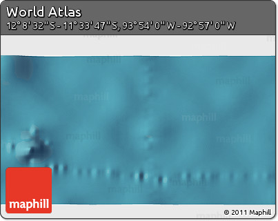 Satellite 3D Map of the Area around 11° 51' 9" S, 93° 25' 30" W