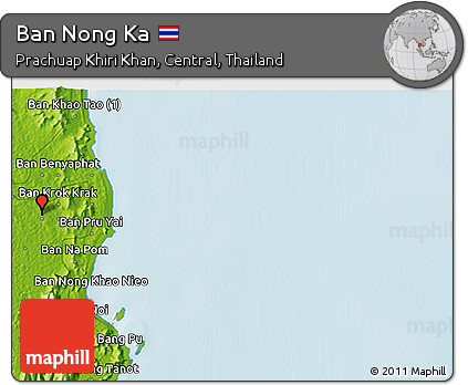 Physical 3D Map of Ban Nong Ka