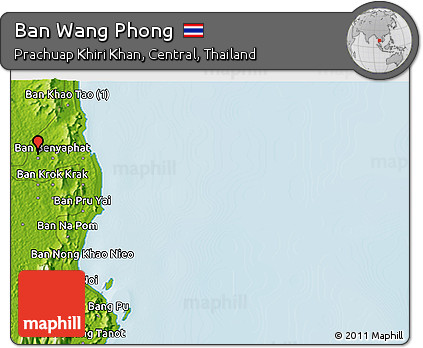 Physical 3D Map of Ban Wang Phong