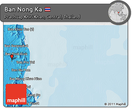 Political 3D Map of Ban Nong Ka