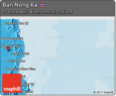 Political 3D Map of Ban Nong Ka