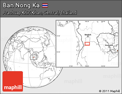 Blank Location Map of Ban Nong Ka