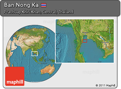 Satellite Location Map of Ban Nong Ka