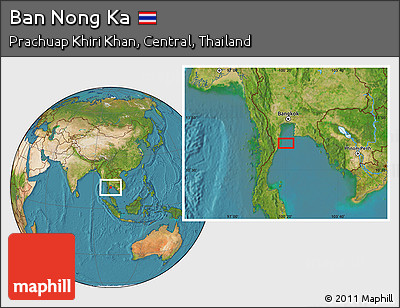Satellite Location Map of Ban Nong Ka