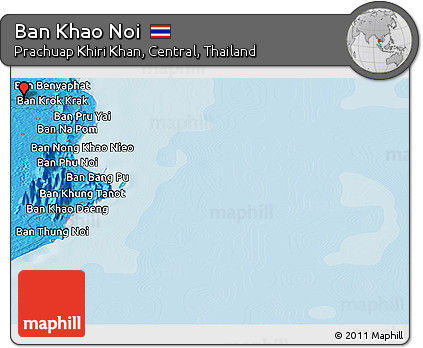 Political Panoramic Map of Ban Khao Noi