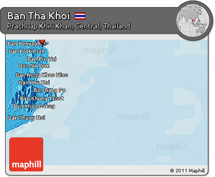 Political Panoramic Map of Ban Tha Khoi