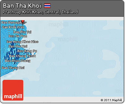 Political Panoramic Map of Ban Tha Khoi