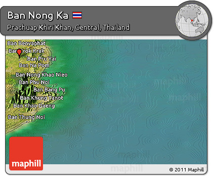 Satellite Panoramic Map of Ban Nong Ka