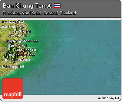 Satellite Panoramic Map of Ban Khung Tanot