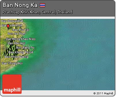 Satellite Panoramic Map of Ban Nong Ka