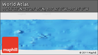 Political Panoramic Map of the Area around 12° 11' 54" N, 100° 13' 29" W