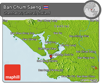 Physical 3D Map of Ban Chum Saeng