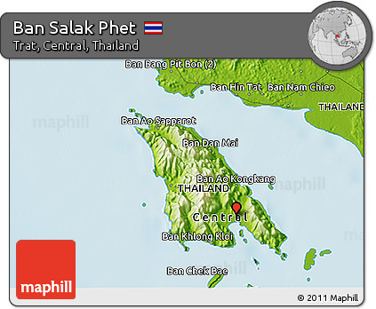 Physical 3D Map of Ban Salak Phet