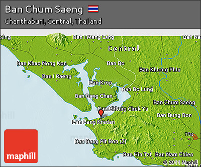 Physical 3D Map of Ban Chum Saeng