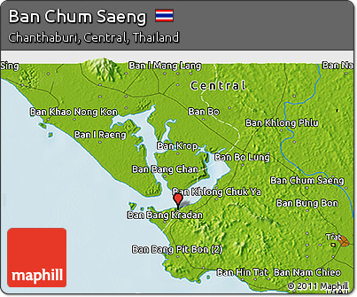 Physical 3D Map of Ban Chum Saeng