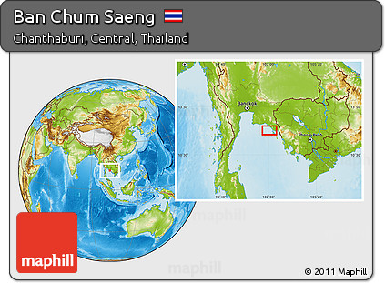 Physical Location Map of Ban Chum Saeng