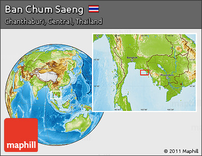 Physical Location Map of Ban Chum Saeng